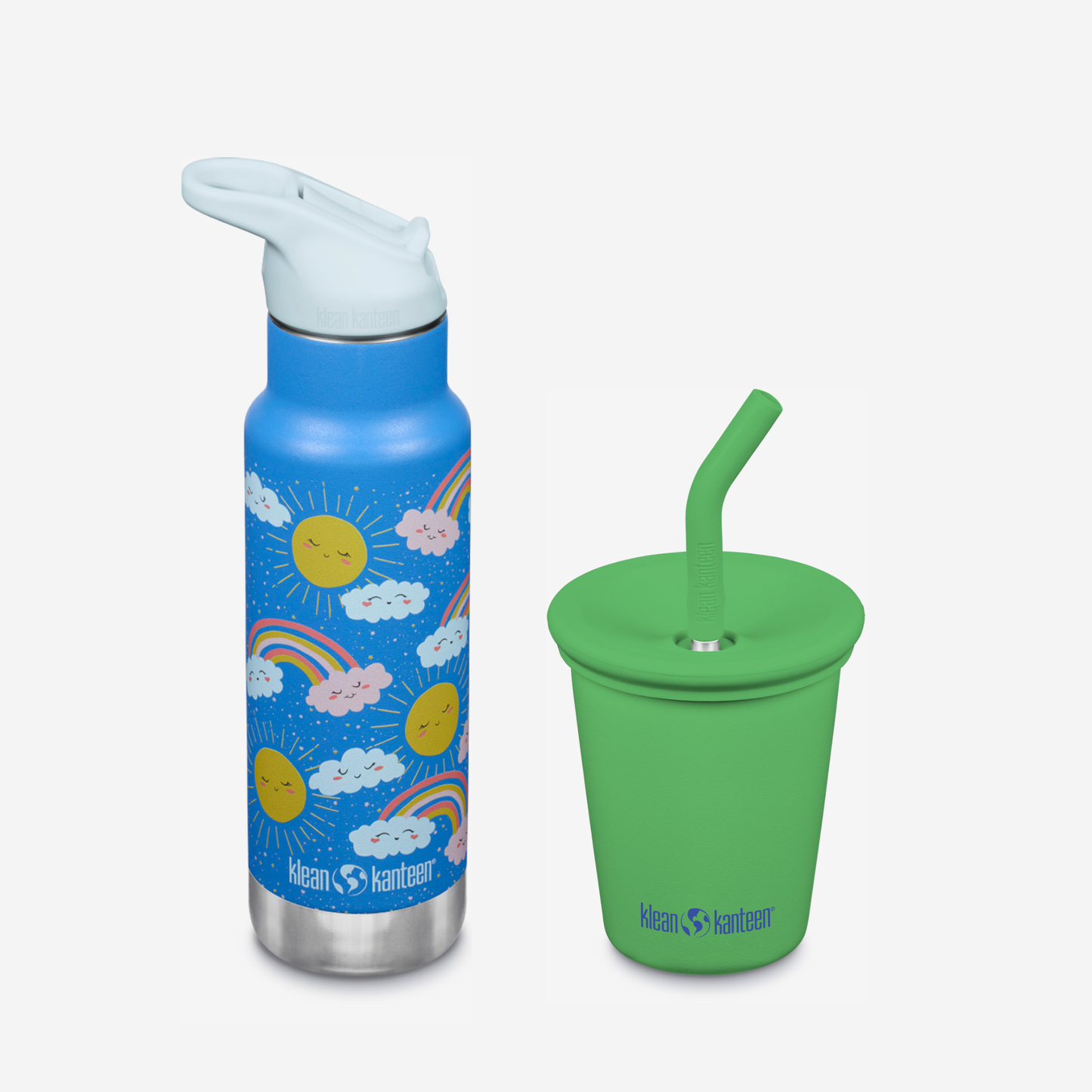 kid-s-sippy-cup-and-water-bottle-set-y9 KK-Kids-SippyCupandWaterBottleSet-VibrantGreen-Rainbows.png